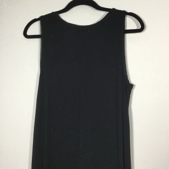 Z Supply Black Minimalist Closet Staple Clean Girl Casual Stretchy Maxi Dress M - Picture 8 of 9